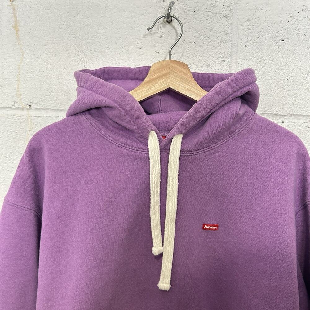 Supreme Box Logo Drawcord Hooded Sweatshirt “Purple” FW23 - Picture 4 of 11